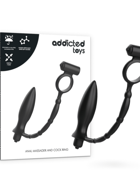 ADDICTED TOYS - PLUG ANAL CON ANILLO VIBRADOR