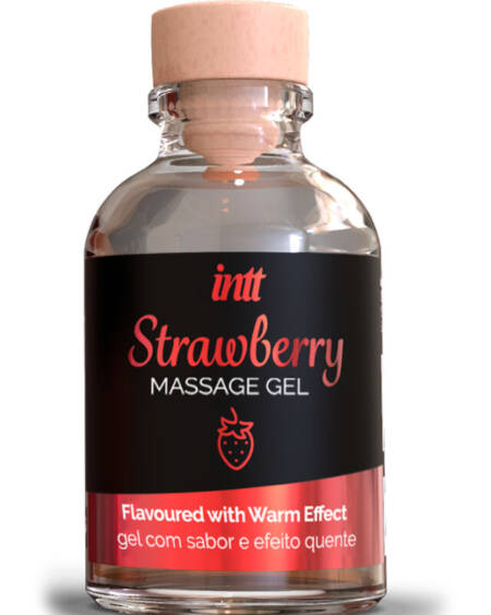 INTT MASSAGE & ORAL SEX - GEL DE MASAJE SABOR A FRESA EFECTO CALOR