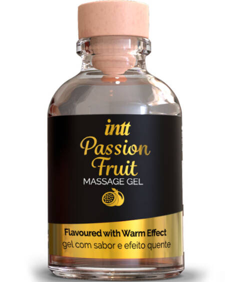 INTT MASSAGE & ORAL SEX - GEL DE MASAJE SABOR A FRUTA DE LA PASIÓN EFECTO CALOR
