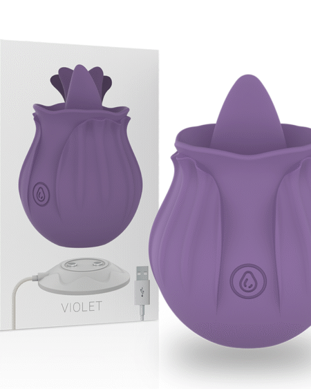 INTENSE - VIOLET ESTIMULADOR LENGUA BASE MAGNÉTICA