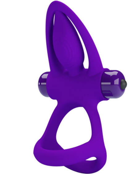 PRETTY LOVE - ANILLO VIBRADOR 10 VIBRACIONES SILICONA VIOLETA