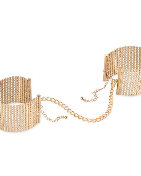 BIJOUX - DÉSIR MÉTALLIQUE ESPOSAS MALLA METALICA DORADA