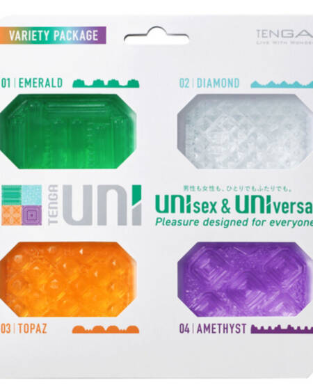 TENGA - UNI VARIETY MASTURBADOR DEDAL PACK 4 UDS