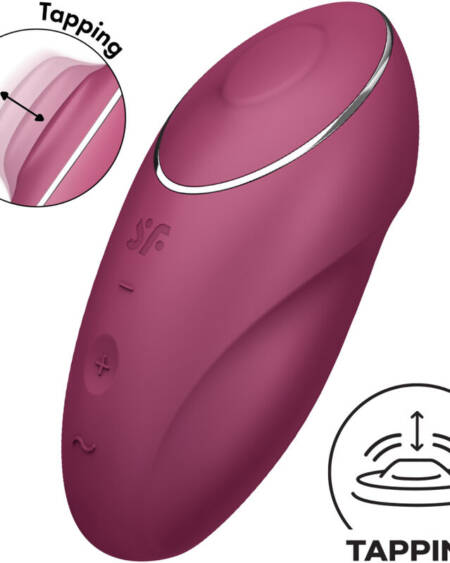 SATISFYER - TAP & CLIMAX 1 VIBRADOR LAY-ON ROJO