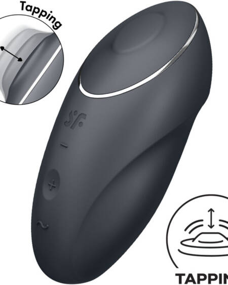 SATISFYER - TAP & CLIMAX 1 VIBRADOR LAY-ON NEGRO