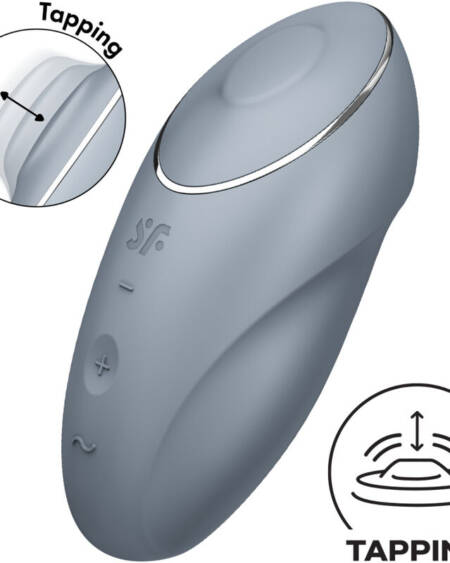 SATISFYER - TAP & CLIMAX 1 VIBRADOR LAY-ON GRIS