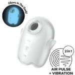 SATISFYER - GLOWING GHOST AIR PULSE & VIBRADOR BLANCO