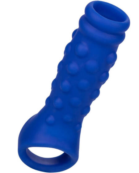 CALEXOTICS - ADMIRAL BEADED FUNDA PENE SILICONA LÍQUIDA AZUL