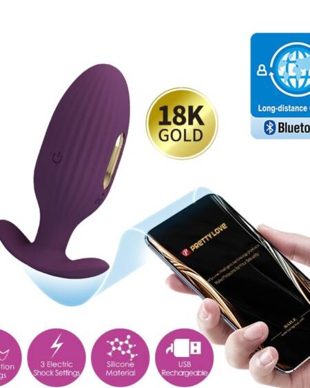 PRETTY LOVE - JEFFERSON PLUG ANAL CONTROLADO POR APP LILA