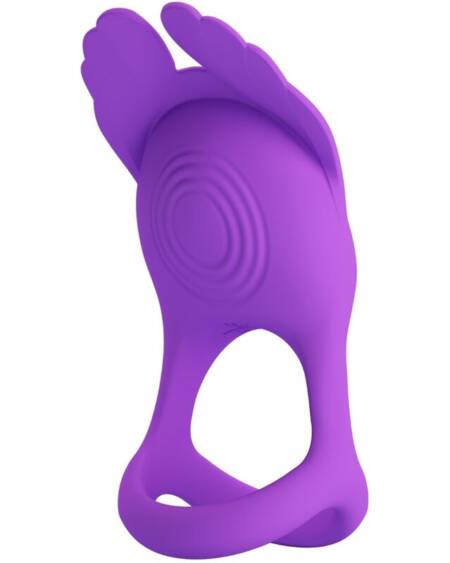 PRETTY LOVE - SILAS ANILLO VIBRADOR 7 VIBRACIONES SILICONA LILA