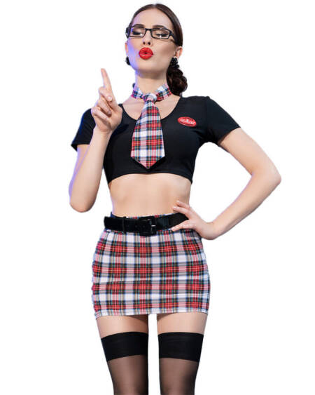 CHILIROSE - CR 4425 DISFRAZ COLEGIALA NEGRO S/M