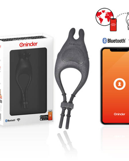 ONINDER - PAMPA ANILLO VIBRADOR AJUSTABLE Y MULTIPOSICION  - APP GRATUITA