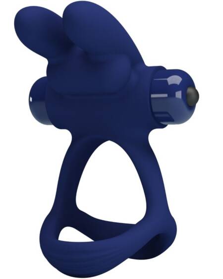 PRETTY LOVE - FRANCISCO DOBLE ANILLO VIBRADOR RABBIT AZUL