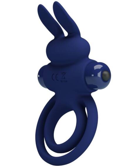 PRETTY LOVE - DAREY DOBLE ANILLO VIBRADOR RABBIT AZUL