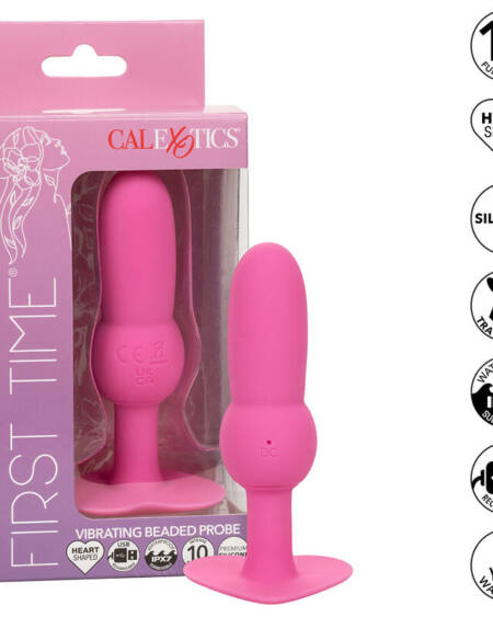 CALEXOTICS - FIRST TIME PLUG ANAL CON CUENCAS 10 VIBRACIONES ROSA