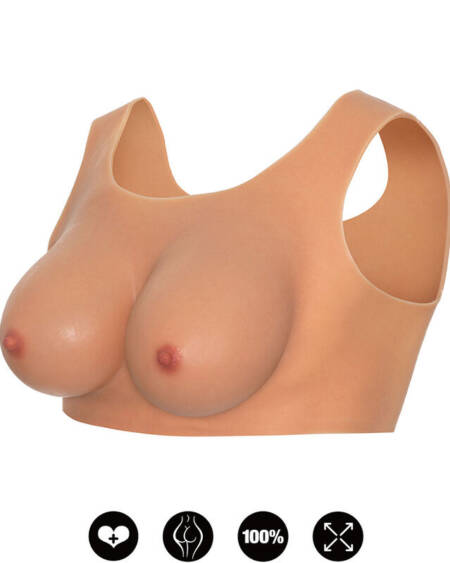 HIDDEN DESIRE - ALTER EGO TOP DE PECHO VESTIBLE COPA E NATURAL