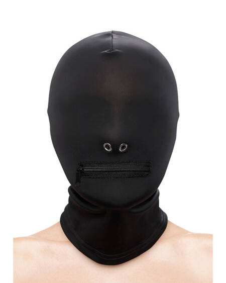 NS NOVELTIES - FETISH & FASHION PASAMONTAÑAS COMPLETO CON CREMALLERA NYLON NEGRO