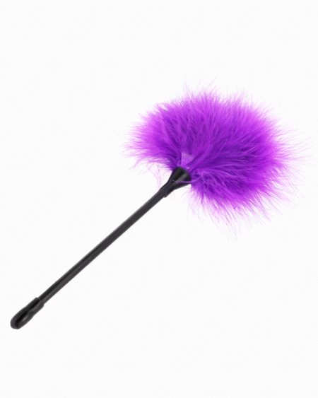 KINK - PLUMAS PARA COSQUILLAS MORADO USADO PARA EL KIT BONDAGE 27 CM