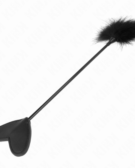 KINK - PLUMAS PARA COSQUILLAS CON PALETA DE CORAZÓN 31 CM