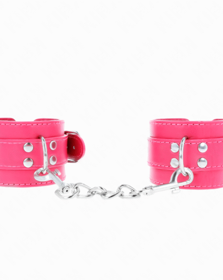 KINK - MUÑEQUERAS FUCSIA CON DETALLES EN FUCSIA AJUSTABLE 20-28 CM X 5.5 CM