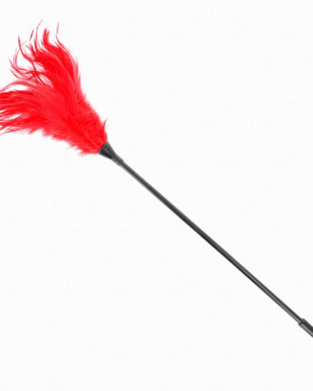 KINK - PLUMAS MÚLTIPLES PARA COSQUILLAS ROJO 45 CM