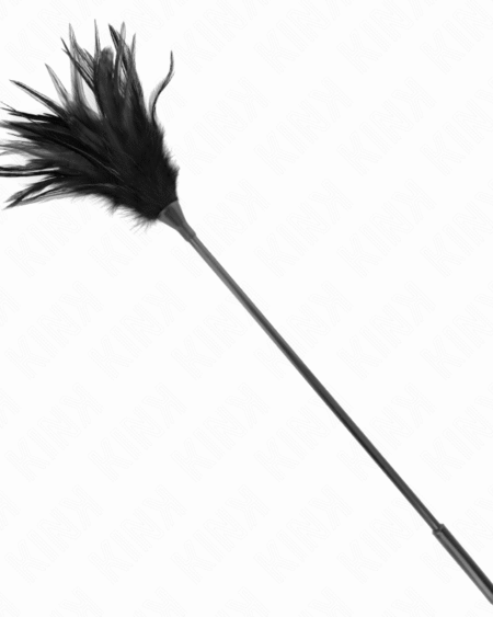 KINK - PLUMAS MÚLTIPLES PARA COSQUILLAS NEGRO 45 CM