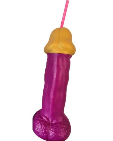 DIABLO PICANTE - VASO PENE PLSTICO FUCSIA
