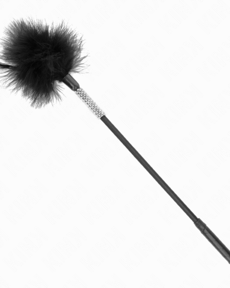 KINK - PLUMAS PARA COSQUILLAS CON MANGO DE DIAMANTES DE IMITACIÓN 50 CM