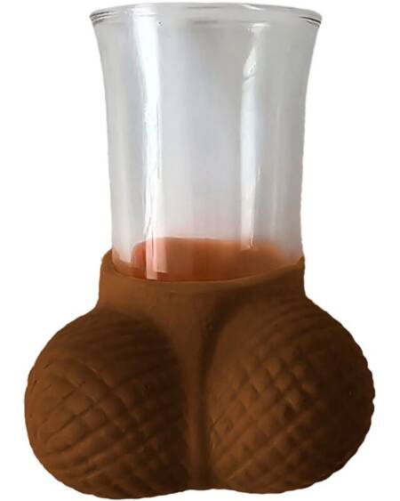 DIABLO PICANTE - VASO CHUPITO CRISTAL CON HUEVOS MULATO