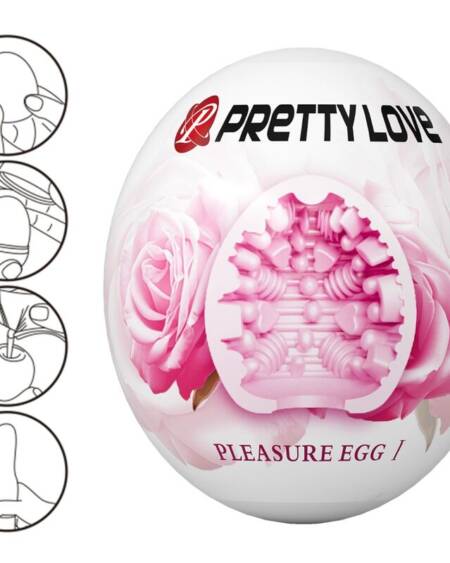 PRETTY LOVE - MASTURBADOR MASCULINO HUEVO ROSA