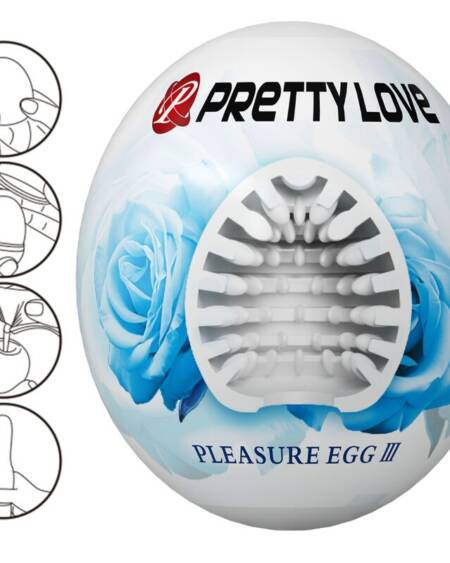 PRETTY LOVE - MASTURBADOR MASCULINO HUEVO BLANCO