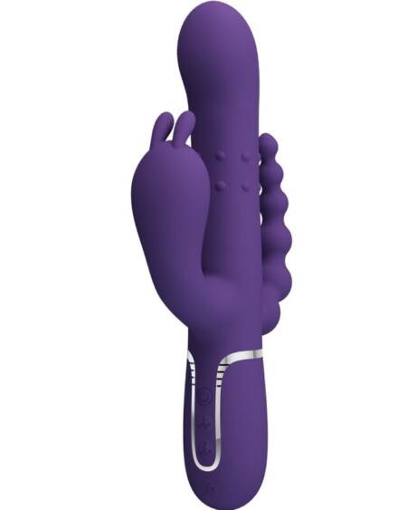 PRETTY LOVE - CAMMY TRIPLE VIBRADOR MULTIFUNCIÓN 4 EN 1 MORADO