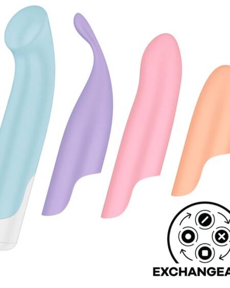 SATISFYER - PLAYFUL FOUR SET VIBRADORES 4 EN 1 + POWER BULLET