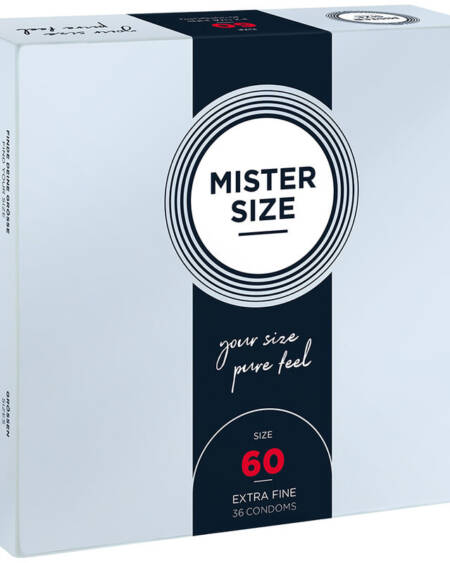 MISTER SIZE - PRESERVATIVOS TALLA XL 60 MM (36 UNIDADES)