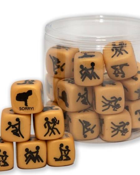 DIABLO PICANTE - DADO DEL AMOR POSTURAS DORADO