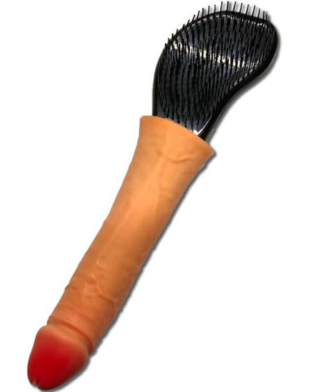 DIABLO PICANTE - CEPILLO PARA PELO CON PENE EN LA PUNTA