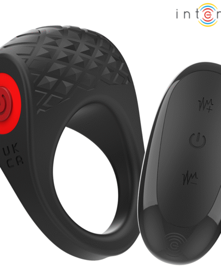 INTENSE - CLOVER ANILLO VIBRADOR PENE 10 VIBRACIONES NEGRO