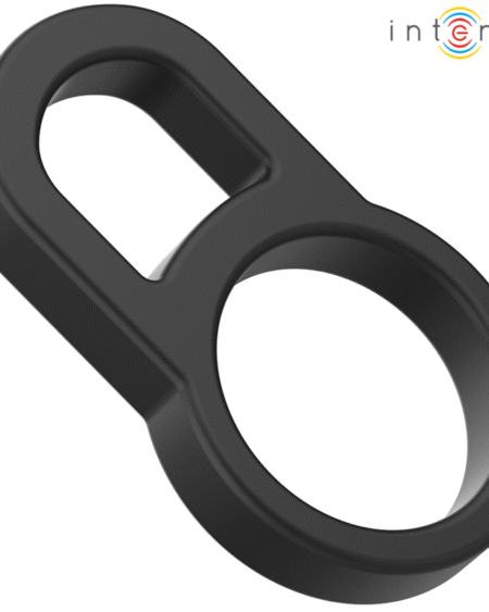 INTENSE - BOBBY ANILLO DOBLE PARA PENE SILICONA NEGRO