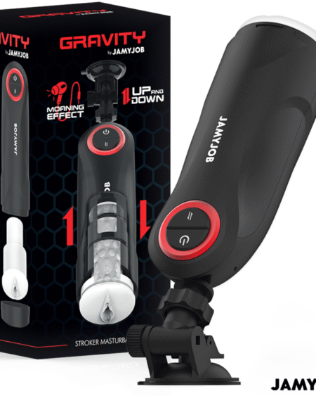 JAMYJOB - GRAVITY MASTURBADOR VAGINA AUTOMÁTICO 5 MODOS DE EMPUJE Y EFECTO SONIDO