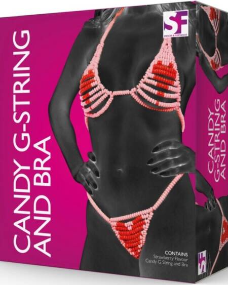 SPENCER & FLEETWOOD - SUJETADOR Y TANGA CARAMELOS LOVERS