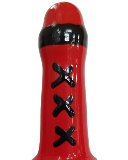 CONDOMERIE - PRESERVATIVO DECORATIVO PINTADO A MANO MSTERDAM ROJO