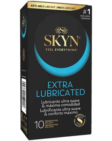 SKYN - PRESERVATIVO EXTRA LUBRICADO 10 UNIDADES
