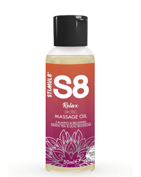 STIMUL8 - S8 RELAX ACEITE DE MASAJE ERÓTICO TÉ VERDE 50 ML