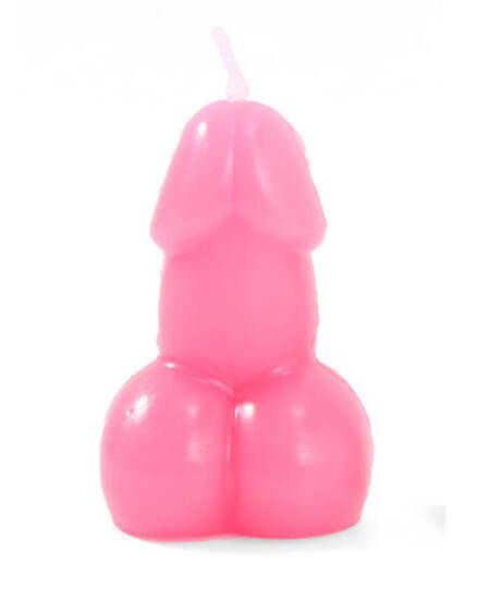 DIABLO PICANTE - VELA CON FORMA DE PENE COLOR FUCSIA