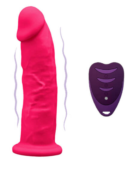SILEXD - PENE REALÍSTICO MODELO 2 ROSA + CONTROL REMOTO LRS 17 CM