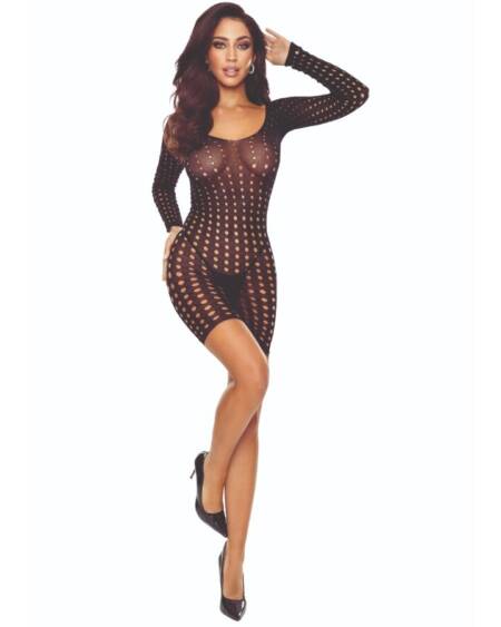 PASSION - BS110 BODYSTOCKING PUNTOS NEGRO