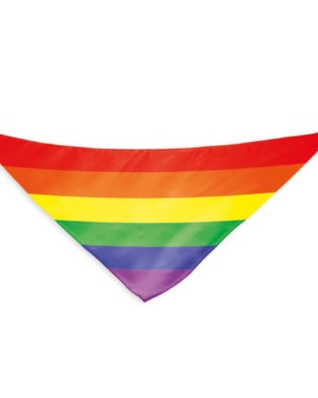 PRIDE - PAÑUELO ALGODÓN TRIANGULAR BANDERA ARCOÍRIS
