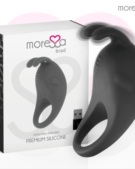 MORESSA - BRAD PREMIUM SILICONE RECARGABLE NEGRO