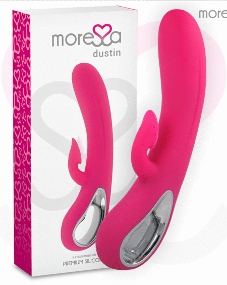MORESSA - DUSTIN SUCCIONADOR CLITORIAL Y POTENTE VIBRACIÓN PREMIUM SILICONE RECARGABLE