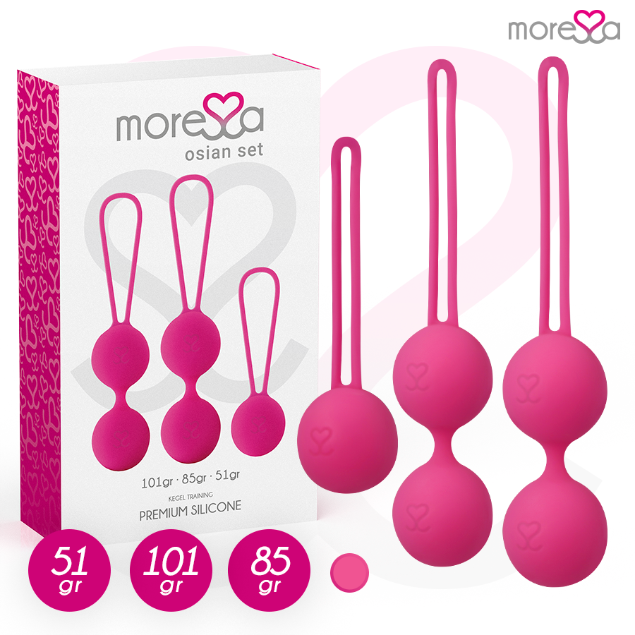 MORESSA - OSIAN SET PREMIUM SILICONA ROSA (Osian One - 51 g> Osian Two - 101 g> Osian Three 85 g)